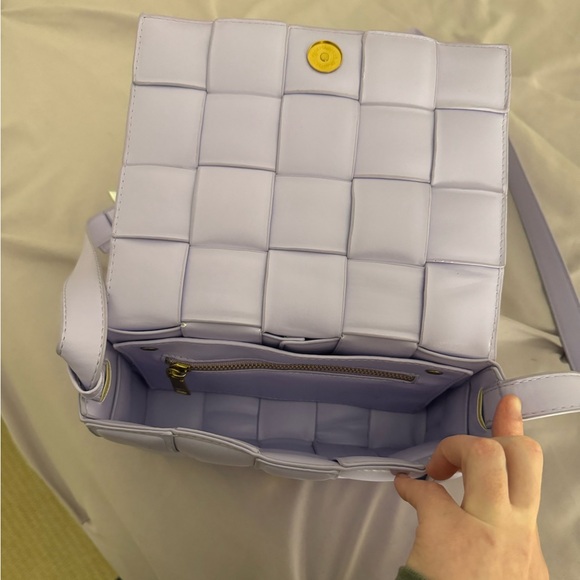 Lilac Woven Padded Bag - Picture 7 of 8